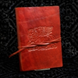Decorated leather diaries