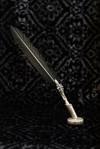 Feather with Black Seal