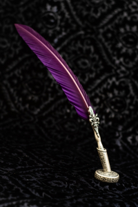 Feather with Purple Seal
