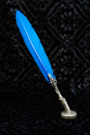 Feather with Turquoise Seal