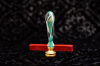 Green Murano glass seal set